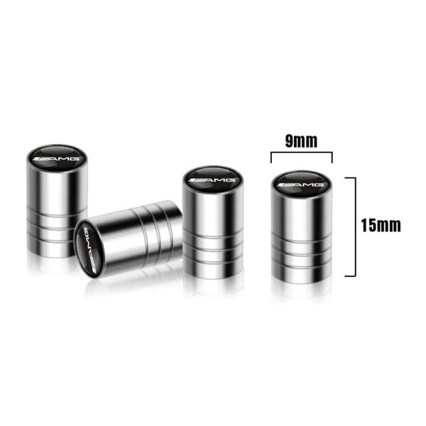 4PCS Car Wheel Tire Valve Caps Covers Accessories For Mercedes Benz AMG GLC GLB GLE CLA CLK W206 W204 W205 W212 W213 W169 W176 - Image 4