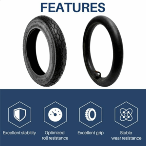 2 Set 12 1/2X2 1/4 Battery Car Tire 57-203 Electric Wheelchair Inner And Outer Tire Durable