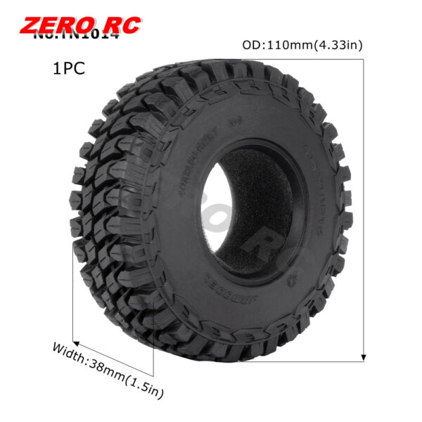 RC TRUCK 1.9" Rock Crawler Tires 90-117mm Tyre For 1/10 Off Road AXIAL SCX10 II III CAPRA TRAXXAS TRX-4 RGT MST RC4WD D90 WHEEL - Image 36