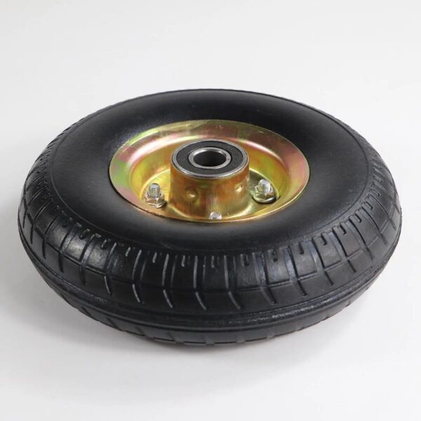 10" 3.50-4 Wheelbarrow Tire Wheel Flat Free Replacement for Utility Cart
