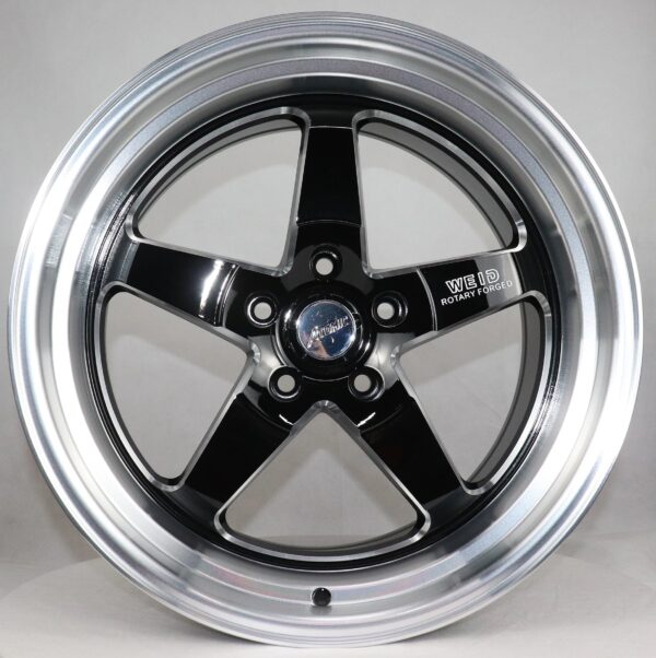 1PC 17 inch alloy wheels 18 inch black rims 5 holes 5x114.3 passenger car wheel rims - Image 2