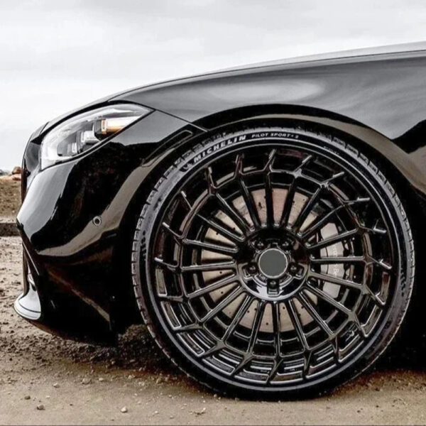 Forged 5x114.3 wheels 18 19 20 21 22 inch wheels black finish passenger car wheels rims for Toyota camry lexus GS ES LS