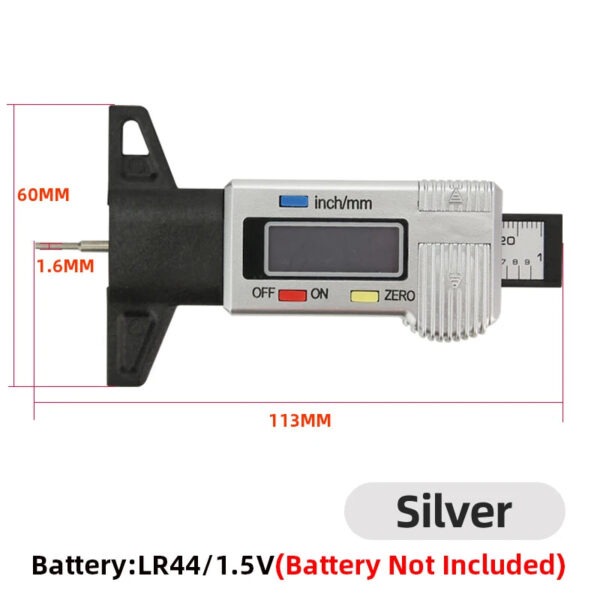 Digital Car Tyre Tire Tread Depth Gauge Thickness Gauges Monitoring System Depth Caliper Auto Tire Wear Detection Measuring Tool - Image 17