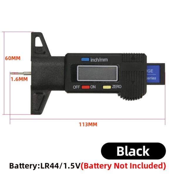 Digital Car Tyre Tire Tread Depth Gauge Thickness Gauges Monitoring System Depth Caliper Auto Tire Wear Detection Measuring Tool - Image 13