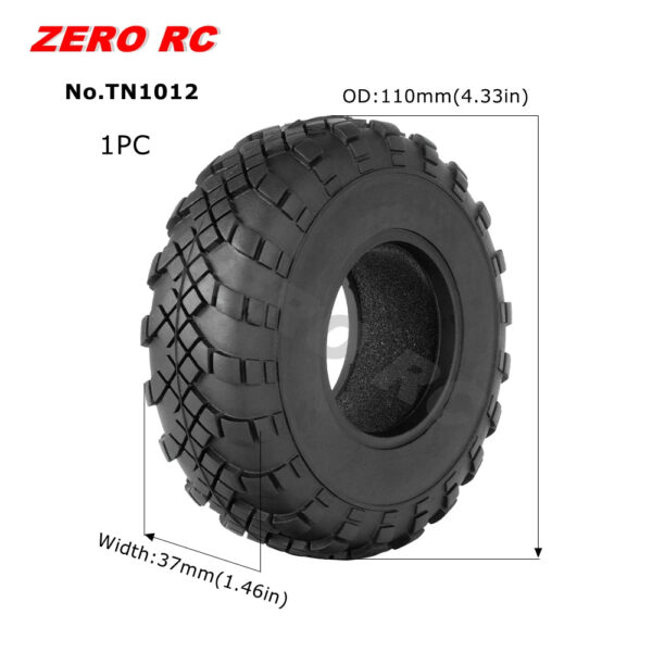 RC TRUCK 1.9" Rock Crawler Tires 90-117mm Tyre For 1/10 Off Road AXIAL SCX10 II III CAPRA TRAXXAS TRX-4 RGT MST RC4WD D90 WHEEL - Image 16