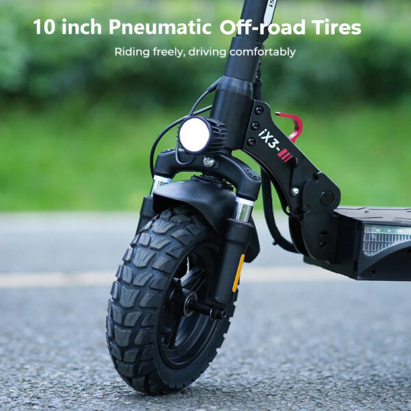 Adult Electric Scooter 800 W kick-start 10 Ah battery 40 km range 10-inch off-road tyres 40 km/h top speed city or trail ready - Image 5