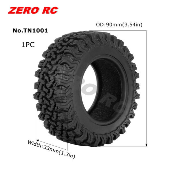 RC TRUCK 1.9" Rock Crawler Tires 90-117mm Tyre For 1/10 Off Road AXIAL SCX10 II III CAPRA TRAXXAS TRX-4 RGT MST RC4WD D90 WHEEL - Image 22