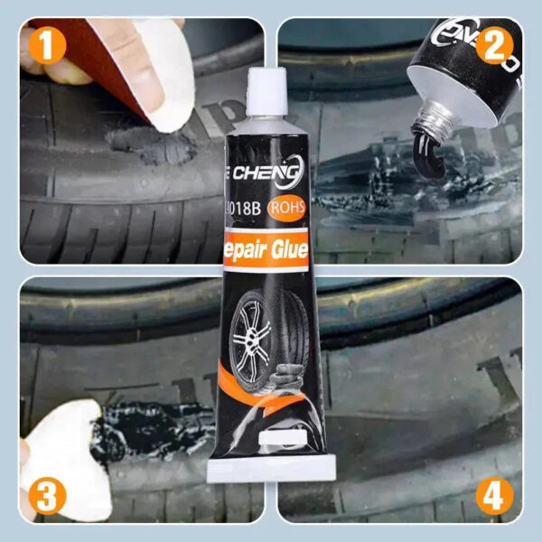 Tire Repair Glue Waterproof & High Temperature Resistant Black Sealing Waterproof And High-Temperature Resistant Repair Adhesive - Image 3