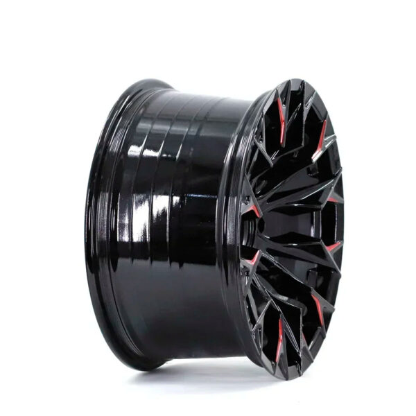 Aluminum Alloy Car Rims 6 Holes 116/17 Inch  Passenger Car for Replace and Repair Customized Size Black  Machine Face - Image 3