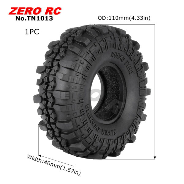 RC TRUCK 1.9" Rock Crawler Tires 90-117mm Tyre For 1/10 Off Road AXIAL SCX10 II III CAPRA TRAXXAS TRX-4 RGT MST RC4WD D90 WHEEL - Image 18