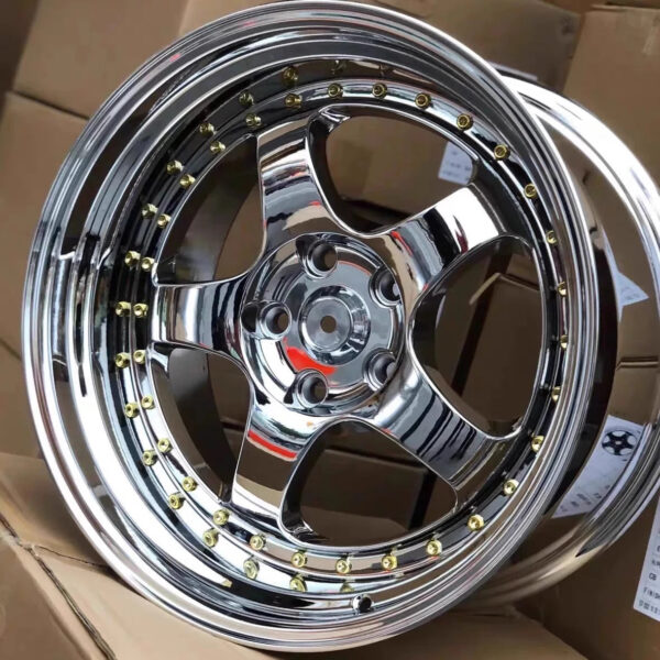 Passenger car wheel 18 "chrome racing wheel S1 5*114.3 5*120 5*100 5*112 Width 8.5J/9.5J/10.5J aftermarket wheels - Image 2