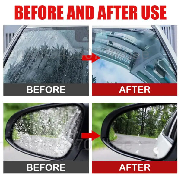 Car Glass Anti-rain Water Spray Repellent Nano Coating Hydrophobic Waterproof Agent Oil Film Removing Auto Glass Film Agent - Image 11
