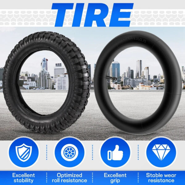 12 1/2X2.75 Tyre+Inner Tube For 49Cc Motorcycle Mini Dirt Bike Tire MX350 MX400 Scooter Tire 12-Inch Wear-Resistant Tire - Image 4