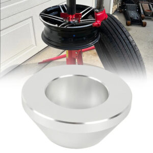 Large Manual Tire Changer Centering Cone, Billet Aluminum Upgrade Wheel Balancer Hold Down Cone for 1.67" Diameter Center