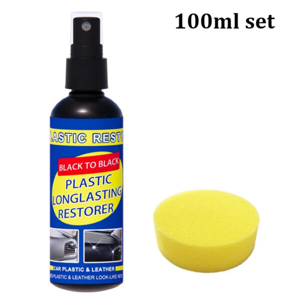 Car Plastic Restorer Back To Black Gloss Car Cleaning Products Plastic Leather Restore Auto Polish And Repair Coating Renovator - Image 14
