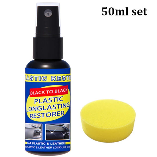 Car Plastic Restorer Back To Black Gloss Car Cleaning Products Plastic Leather Restore Auto Polish And Repair Coating Renovator - Image 10