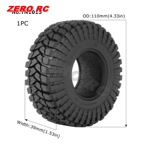 RC TRUCK 1.9" Rock Crawler Tires 90-117mm Tyre For 1/10 Off Road AXIAL SCX10 II III CAPRA TRAXXAS TRX-4 RGT MST RC4WD D90 WHEEL - Image 20