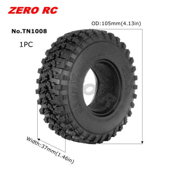 RC TRUCK 1.9" Rock Crawler Tires 90-117mm Tyre For 1/10 Off Road AXIAL SCX10 II III CAPRA TRAXXAS TRX-4 RGT MST RC4WD D90 WHEEL - Image 32