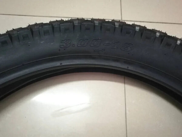 3.00-18  Rear Motorcycle Wheel Rim Tire Tyre With Inner Tube - Image 2