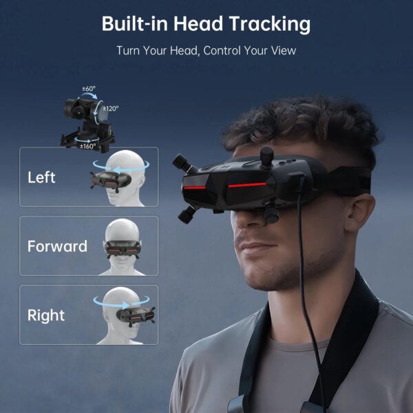 CADDXFPV Walksnail Avatar HD Goggles X 5.8GHz Steadyview Receiver Head Tracker 1920*1080 FPV Goggles Video Glasses for RC Drone - Image 6