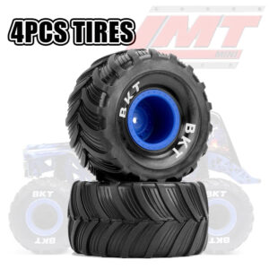 4pcs Tires RC Model Remote Control Car for LOSI 1/18 Mini LMT Tire Modification Upgrade Parts Monster Truck Tires LT18096