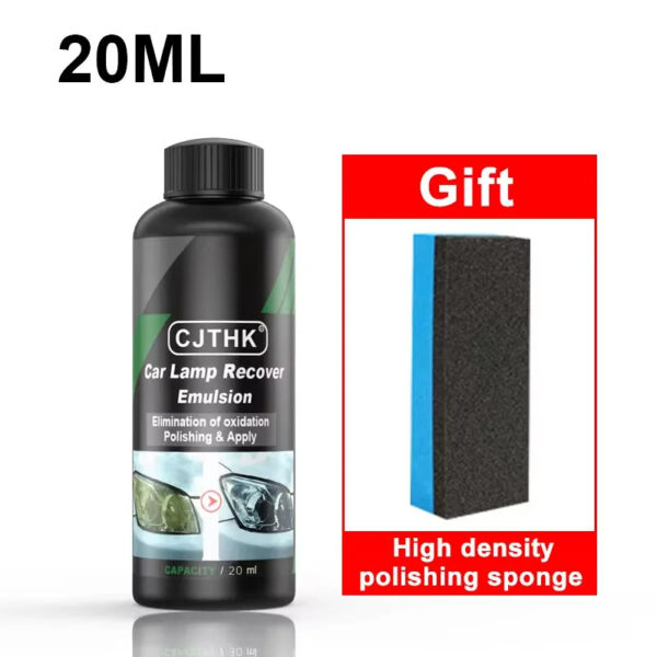 Car Headlight Restoration Polishing Kits Headlamp Scratch Remover Repair Cleaning Paste Remove Oxidation Headlight Polish Liquid - Image 20
