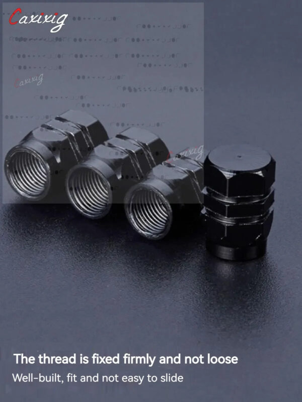 Aluminum Alloy Car Wheel Tire Valve Caps Tyre Rim Stem Covers Airdust Waterproof  For Automobiles Motorcycles Trucks Bikes - Image 2