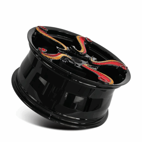 Special Rims With Dragon Forged Aluminum Wheel Golden Yellow Car Wheels, 100% tested well - Image 3