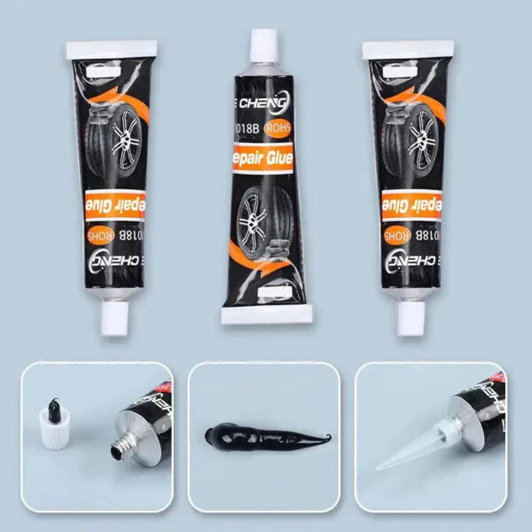 Tire Repair Glue Waterproof & High Temperature Resistant Black Sealing Waterproof And High-Temperature Resistant Repair Adhesive - Image 2