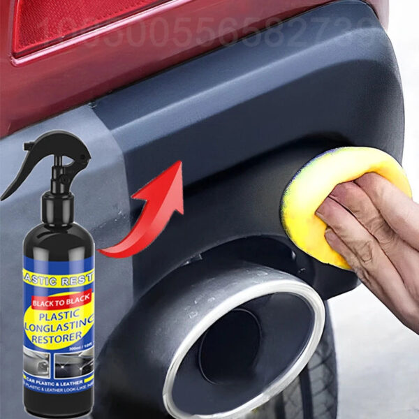 Car Plastic Restorer Back To Black Gloss Car Cleaning Products Plastic Leather Restore Auto Polish And Repair Coating Renovator - Image 3