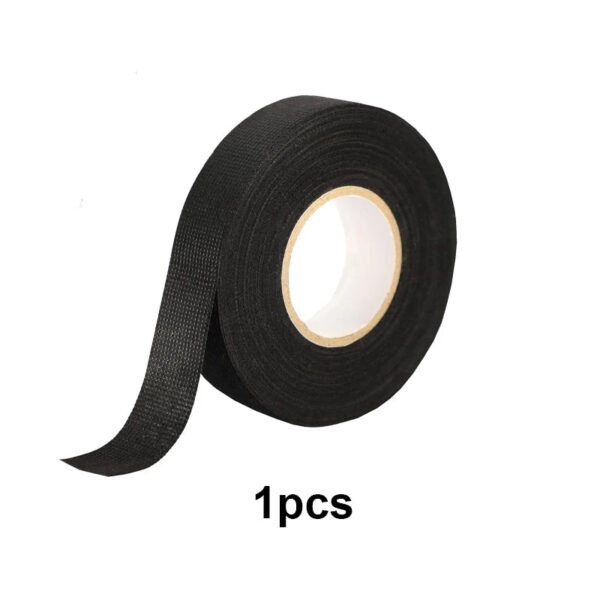 1-4pcs 15/25M High Temp Wire Harness Wrapping Tape Self-Adhesive Automotive Wiring Harness Fabric Tape for Car Noise Damping - Image 9