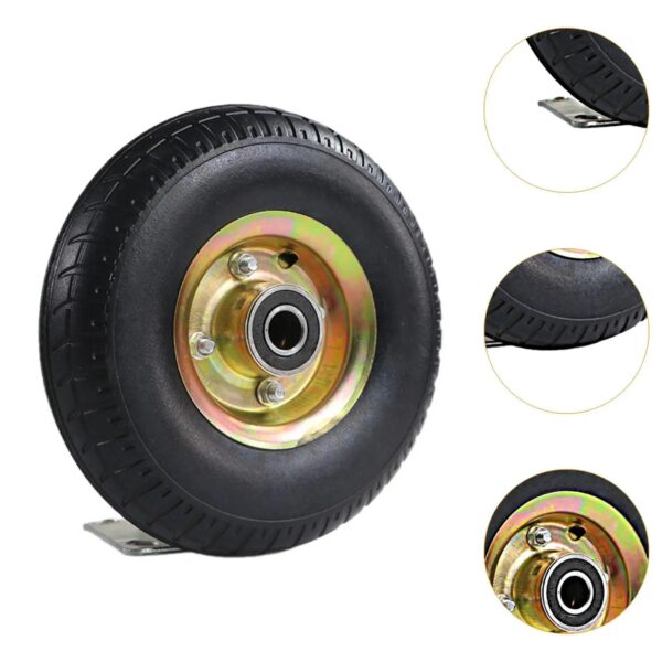 10" 3.50-4 Wheelbarrow Tire Wheel Flat Free Replacement for Utility Cart - Image 4