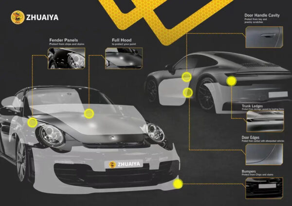 polyurethanePPF gloss tpu Super glossy Nano Ceramic Coating Self Healing same quality  TPU PPF ppf Car Paint Protection Film - Image 2