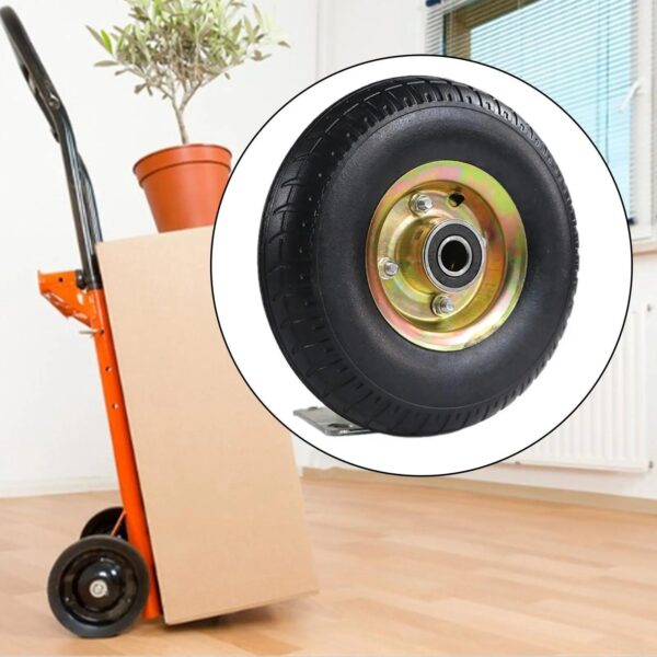10" 3.50-4 Wheelbarrow Tire Wheel Flat Free Replacement for Utility Cart - Image 6
